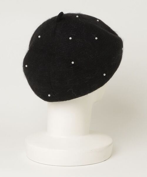 TITTY&CO.（ティティーアンドコー）の「パール付きシャギーベレー帽（ハンチング/ベレー帽・レディース・グレー/ブラック・FREE）」の15枚目の写真