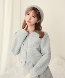 TITTY&CO. | パール付きシャギーベレー帽(ハンチング/ベレー帽)