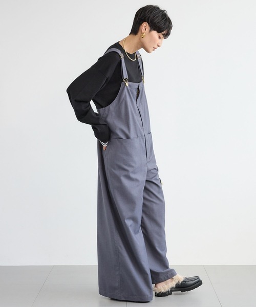 UNIVERSAL OVERALL(ユニバーサルオーバーオール)の「BARNYARDSTORM / 【UNIVERSAL OVERALL コラボ】 比翼オーバーオール(サロペット/オーバーオール・レディース・チャコール/ブラック・FREE)」の18枚目の写真