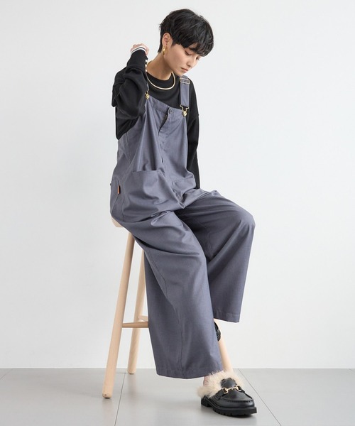 UNIVERSAL OVERALL(ユニバーサルオーバーオール)の「BARNYARDSTORM / 【UNIVERSAL OVERALL コラボ】 比翼オーバーオール(サロペット/オーバーオール・レディース・チャコール/ブラック・FREE)」の22枚目の写真