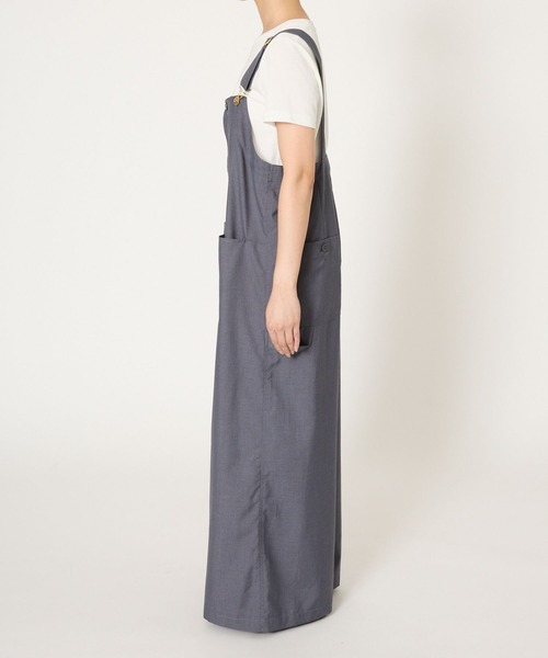 UNIVERSAL OVERALL(ユニバーサルオーバーオール)の「BARNYARDSTORM / 【UNIVERSAL OVERALL コラボ】 比翼オーバーオール(サロペット/オーバーオール・レディース・チャコール/ブラック・FREE)」の3枚目の写真