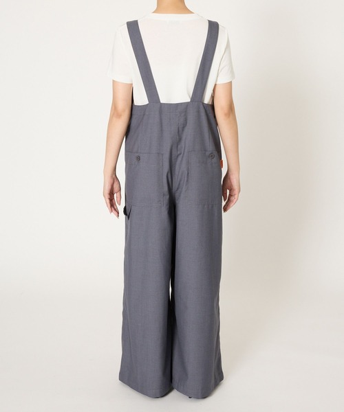 UNIVERSAL OVERALL(ユニバーサルオーバーオール)の「BARNYARDSTORM / 【UNIVERSAL OVERALL コラボ】 比翼オーバーオール(サロペット/オーバーオール・レディース・チャコール/ブラック・FREE)」の4枚目の写真