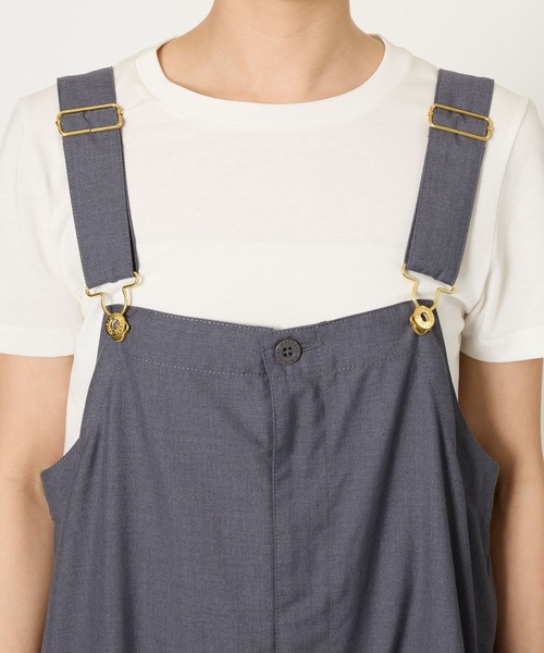 UNIVERSAL OVERALL(ユニバーサルオーバーオール)の「BARNYARDSTORM / 【UNIVERSAL OVERALL コラボ】 比翼オーバーオール(サロペット/オーバーオール・レディース・チャコール/ブラック・FREE)」の5枚目の写真