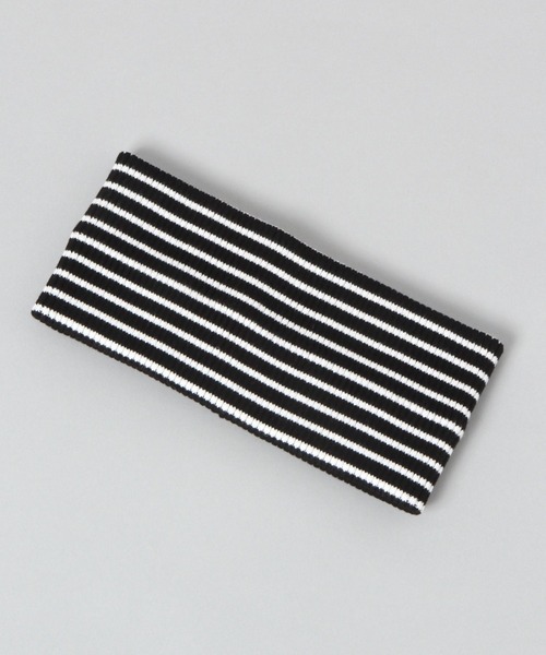 JEANASIS（ジーナシス）の「【Les Fleurs】リブヘアバンド/600848（ヘアバンド・レディース・ブラック/グレー/ブラック系その他・FREE）」の2枚目の写真