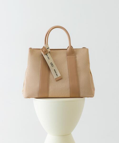 お得【新品未使用】RODESKO アーバンリサーチビジネスレザーバッグ ベージュ ロゴリボン付A4トートバッグ（トートバッグ）｜RODE SKO（ロデスコ）の