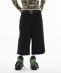 WISH FOR EVER（ウィッシュフォーエバー）の「HEAVY WEIGHT 2 TUCK STUDS DESIGN SWEAT SHORTS / ヘビーウェイト2タックスタッズデザインスウェットショーツ（スウェットパンツ）」