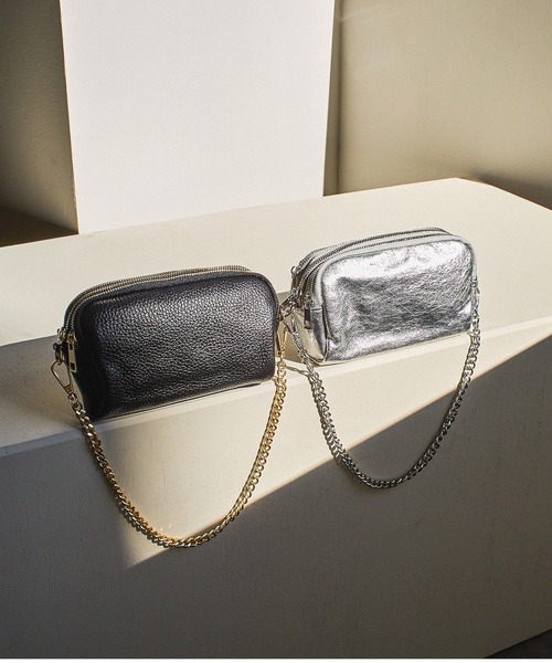 ROSE BUD（ローズバッド）の「(MILLELA FIRENZE)2WAY CHAIN MINI BAG（ショルダーバッグ・レディース・ブラック/シルバー・ONE SIZE）」の7枚目の写真
