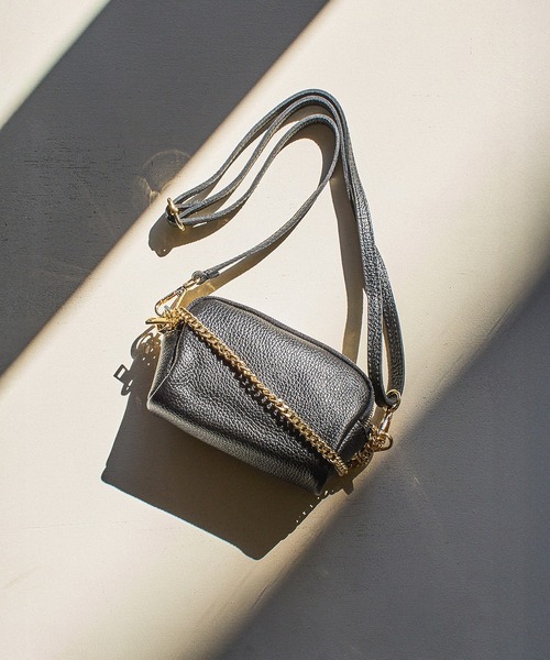 ROSE BUD（ローズバッド）の「(MILLELA FIRENZE)2WAY CHAIN MINI BAG（ショルダーバッグ・レディース・ブラック/シルバー・ONE SIZE）」の8枚目の写真