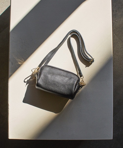 ROSE BUD（ローズバッド）の「(MILLELA FIRENZE)2WAY CHAIN MINI BAG（ショルダーバッグ・レディース・ブラック/シルバー・ONE SIZE）」の9枚目の写真