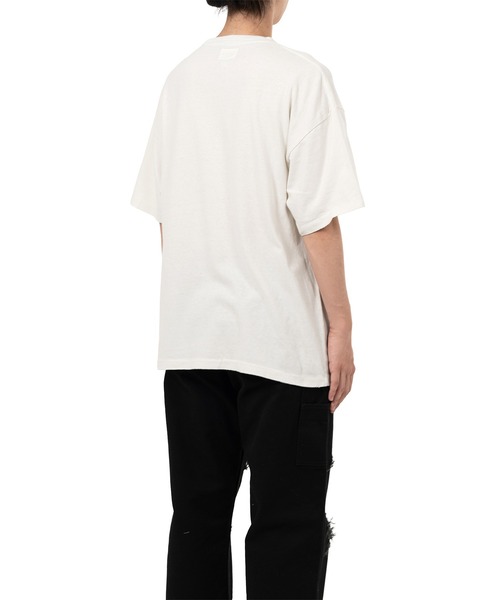 KAMIYA（カミヤ）の「"Motorbike Messengers" Distressed T-shirt（Tシャツ/カットソー・メンズ・ブラック/ホワイト/ブラウン・L/S/M）」の5枚目の写真