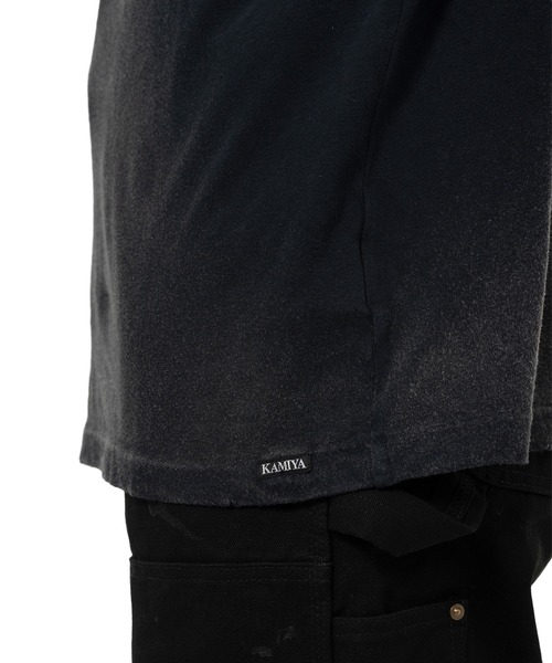 KAMIYA（カミヤ）の「"Motorbike Messengers" Distressed T-shirt（Tシャツ/カットソー・メンズ・ブラック/ホワイト/ブラウン・L/S/M）」の14枚目の写真
