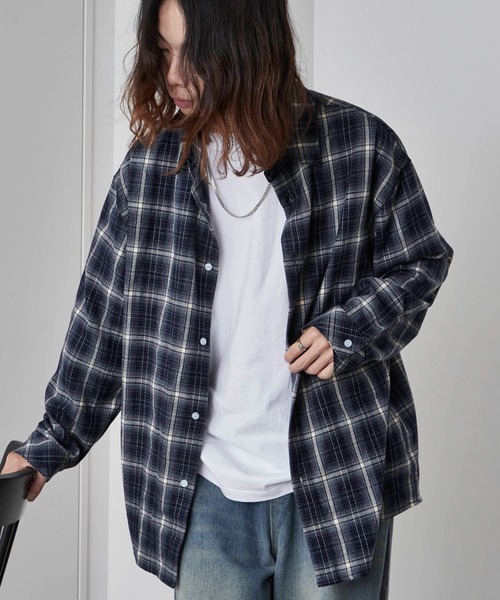 セール】Regular Collar Gingham Check Shirt / レギュラーカラー