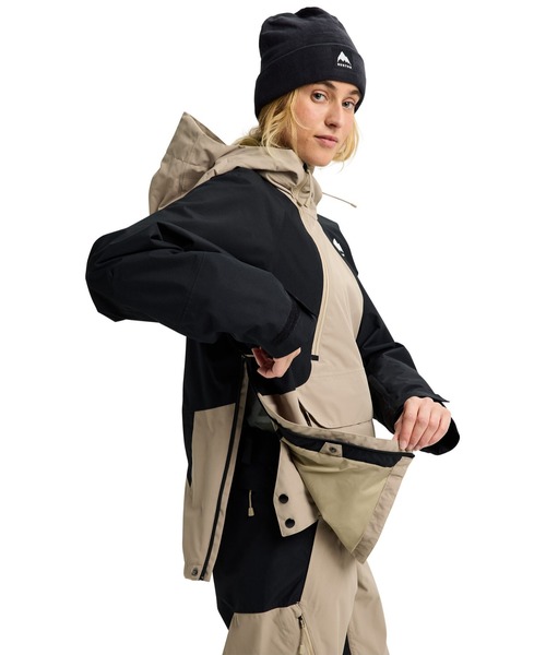 BURTON(バートン)の「Burton Reserve 2L リラックス アノラック ジャケット(その他アウター・レディース・ベージュ×ブラック・M/S)」の6枚目の写真