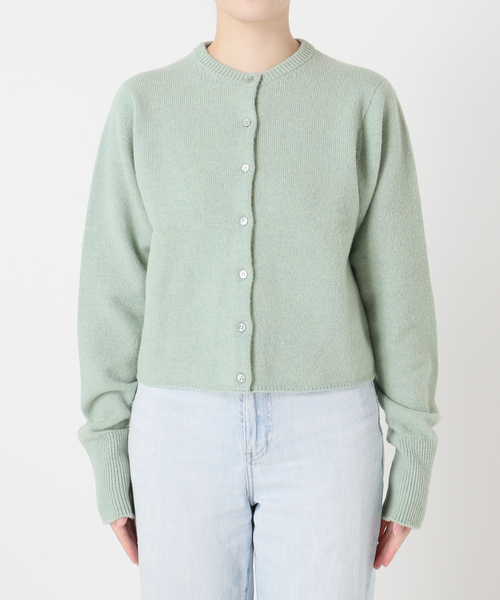 【45R】圧縮ウールのボレロカーディガン 45R】圧縮ウールのボレロカーディガン 45R（フォーティファイブ