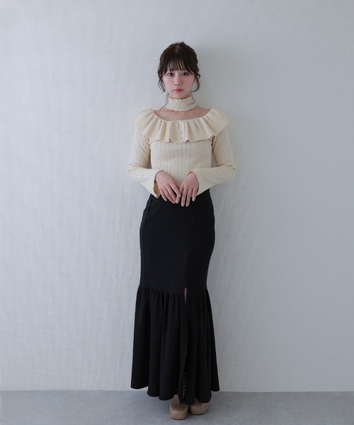 まりりん★アリス＋オリビア★フリルニットトップス まりりん☆アリス＋オリビア☆フリルニットトップス まりりん様専用