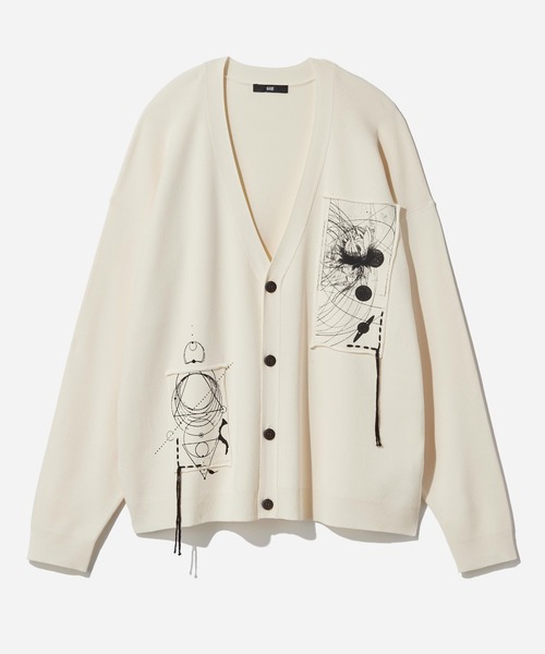 HARE カーディガン FREEサイズ HARE 「HARE」 ニットカーディガン FREE ブルー レディース