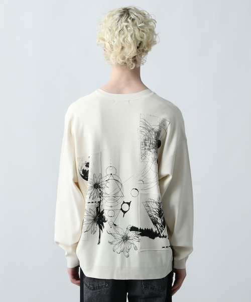 HARE（ハレ）の「ドローイングモチーフカーディガン(HARE)（カーディガン/ボレロ・メンズ・ホワイト/ブラック/ブルー・FREE）」の16枚目の写真