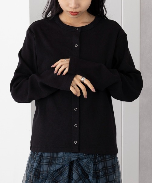 Healthknit(ヘルスニット)の「【Healthknit】Classic Fraise Crewnec Crign L/S(カーディガン/ボレロ・レディース・アイボリー系2/レッド/ブラック/ナチュラル・FREE)」の11枚目の写真