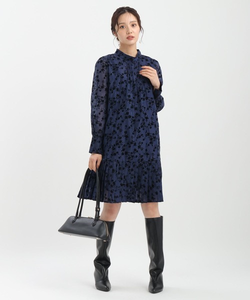 Andemiu（アンデミュウ）の「シアーフロッキーキリカエミニワンピース598278（ワンピース・レディース・ネイビー/ブラック/オフホワイト・FREE）」の13枚目の写真