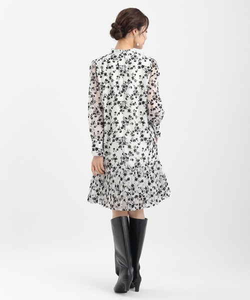 Andemiu（アンデミュウ）の「シアーフロッキーキリカエミニワンピース598278（ワンピース・レディース・ネイビー/ブラック/オフホワイト・FREE）」の17枚目の写真