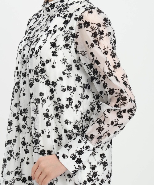 Andemiu（アンデミュウ）の「シアーフロッキーキリカエミニワンピース598278（ワンピース・レディース・ネイビー/ブラック/オフホワイト・FREE）」の19枚目の写真