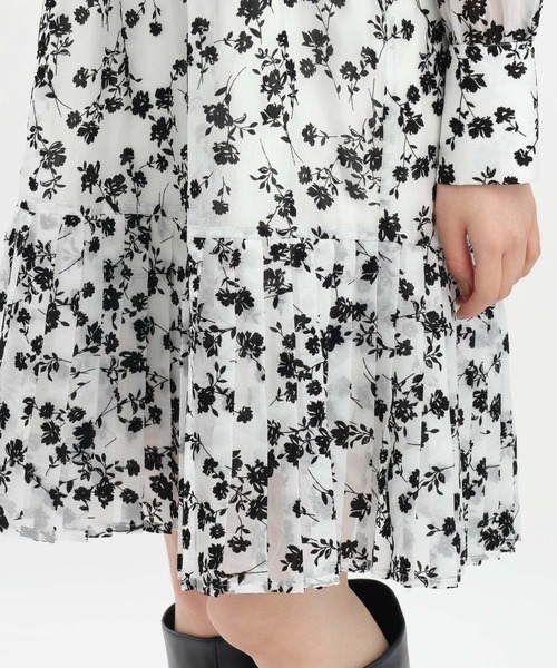 Andemiu（アンデミュウ）の「シアーフロッキーキリカエミニワンピース598278（ワンピース・レディース・ネイビー/ブラック/オフホワイト・FREE）」の21枚目の写真