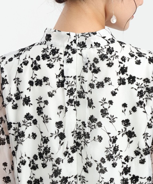 Andemiu（アンデミュウ）の「シアーフロッキーキリカエミニワンピース598278（ワンピース・レディース・ネイビー/ブラック/オフホワイト・FREE）」の22枚目の写真