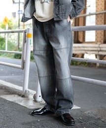 WEGO | WEGO/【25年秋冬新作】イージーダブルニーパンツ(デニムパンツ)