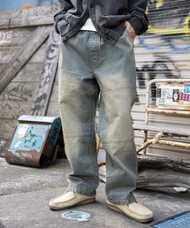 WEGO | WEGO/【25年秋冬新作】イージーダブルニーパンツ(デニムパンツ)