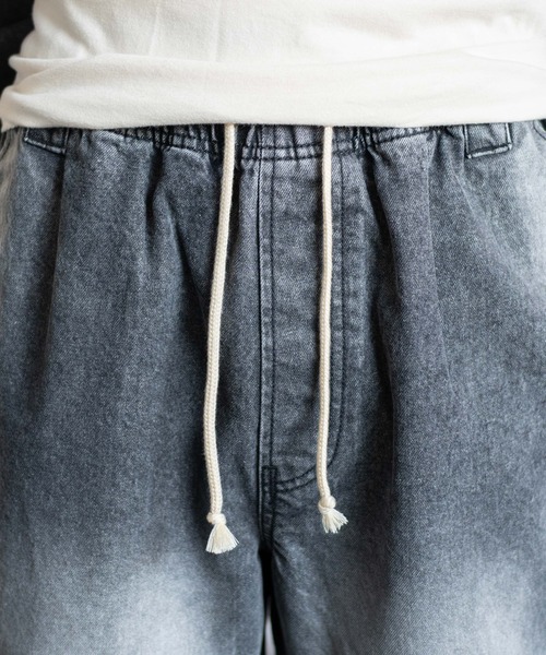 WEGO（ウィゴー）の「WEGO/【25年秋冬新作】イージーダブルニーパンツ（デニムパンツ・メンズ・ブラウン/ブラック系3/ベージュ/スカイブルー・MEDIUM/LARGE）」の10枚目の写真