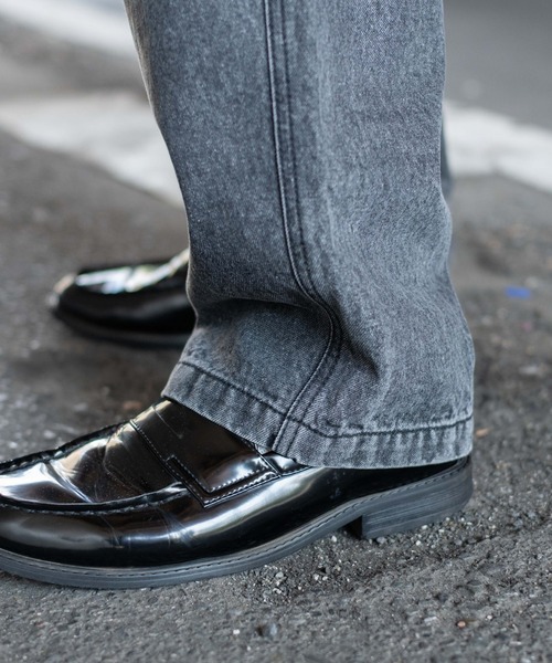 WEGO（ウィゴー）の「WEGO/【25年秋冬新作】イージーダブルニーパンツ（デニムパンツ・メンズ・ブラウン/ブラック系3/ベージュ/スカイブルー・MEDIUM/LARGE）」の11枚目の写真