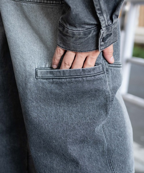 WEGO（ウィゴー）の「WEGO/【25年秋冬新作】イージーダブルニーパンツ（デニムパンツ・メンズ・ブラウン/ブラック系3/ベージュ/スカイブルー・MEDIUM/LARGE）」の13枚目の写真