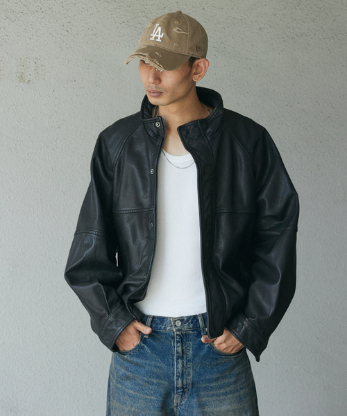 JOURNAL STANDARD シープレザーライダースブルゾン JOURNAL STANDARD シープレザーライダースブルゾン