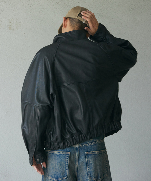 美品 ジャーナルスタンダード シープレザー ボンバーブルゾン 24年