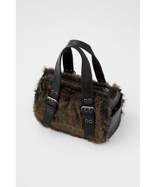 LAGUA GEM（ラグアジェム）の「FAUX FUR COMPACT バッグ（ハンドバッグ・レディース・ブラウン/ブラック・FREE）」の6枚目の写真