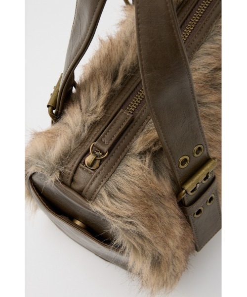 LAGUA GEM（ラグアジェム）の「FAUX FUR COMPACT バッグ（ハンドバッグ・レディース・ブラウン/ブラック・FREE）」の13枚目の写真