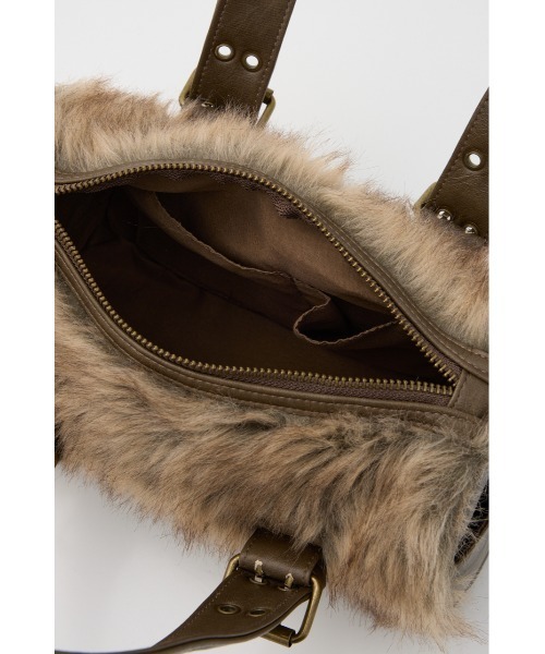 LAGUA GEM（ラグアジェム）の「FAUX FUR COMPACT バッグ（ハンドバッグ・レディース・ブラウン/ブラック・FREE）」の18枚目の写真