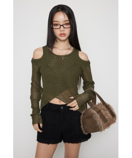 LAGUA GEM（ラグアジェム）の「FAUX FUR COMPACT バッグ（ハンドバッグ・レディース・ブラウン/ブラック・FREE）」の19枚目の写真