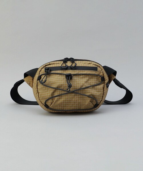 coen（コーエン）の「ナイロンリップウエストバッグ（ボディバッグ/ウエストポーチ・メンズ・ベージュ/ダークグレー/ブラック・FREE）」の3枚目の写真