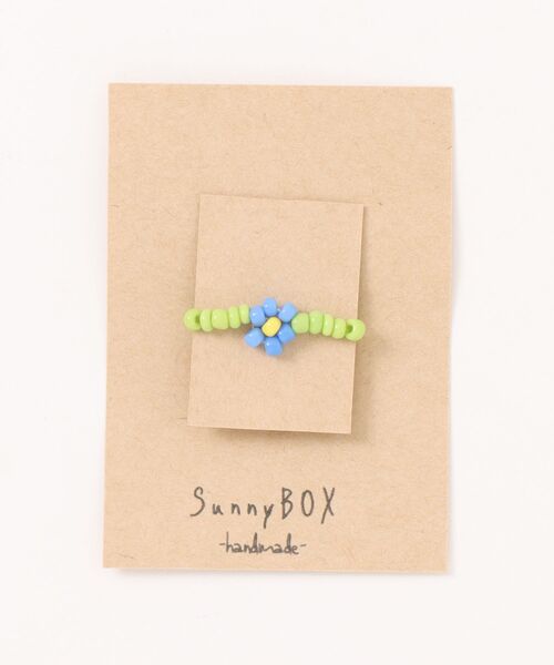 VIBGYOR（ヴィブジョー）の「【SunnyBOX】ビーズデイジーのチェーンリング(MA)（リング・レディース・ブルー系その他2/ブルー系その他/パープル系1/ブルー系1/パープル系2/ブルー系2・FREE）」の5枚目の写真