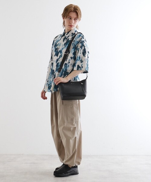 tk.TAKEO KIKUCHI（ティーケータケオキクチ）の「レクタングルショルダーバッグ（ショルダーバッグ・メンズ・ブラック系/ブラック系1/ブラック・00）」の7枚目の写真