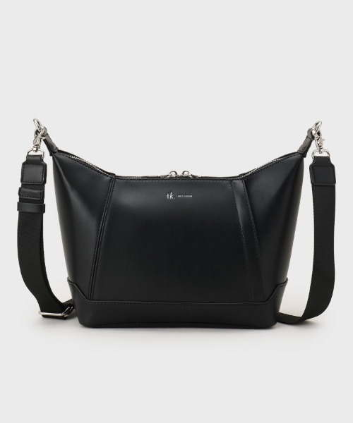 tk.TAKEO KIKUCHI（ティーケータケオキクチ）の「レクタングルショルダーバッグ（ショルダーバッグ・メンズ・ブラック系/ブラック系1/ブラック・00）」の2枚目の写真