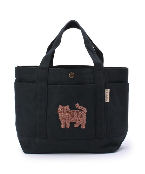 one'sterrace（ワンズテラス）の「FIKA 帆布トート サガラ（トートバッグ・レディース・ダークブラウン系8/ブルー系その他7/ブラック系8/イエロー系8/ベージュ系その他7・99）」の2枚目の写真