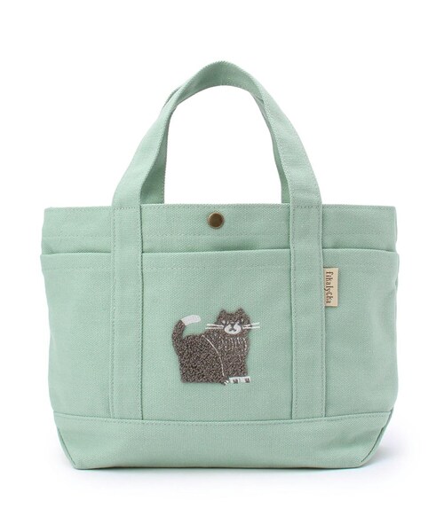 one'sterrace（ワンズテラス）の「FIKA 帆布トート サガラ（トートバッグ・レディース・ダークブラウン系8/ブルー系その他7/ブラック系8/イエロー系8/ベージュ系その他7・99）」の6枚目の写真