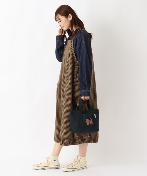 one'sterrace（ワンズテラス）の「FIKA 帆布トート サガラ（トートバッグ・レディース・ダークブラウン系8/ブルー系その他7/ブラック系8/イエロー系8/ベージュ系その他7・99）」の20枚目の写真