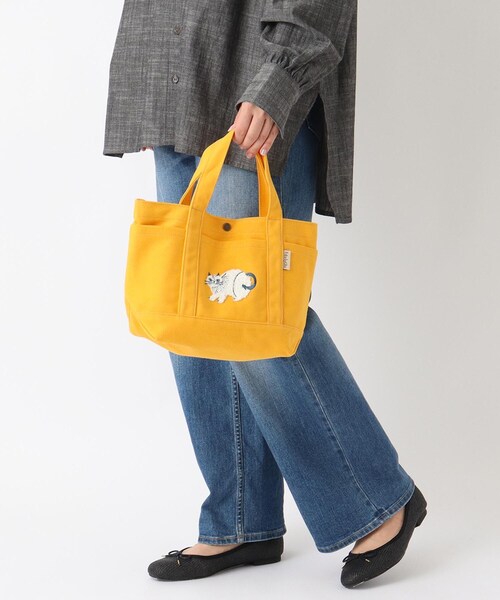 one'sterrace（ワンズテラス）の「FIKA 帆布トート サガラ（トートバッグ・レディース・ダークブラウン系8/ブルー系その他7/ブラック系8/イエロー系8/ベージュ系その他7・99）」の21枚目の写真