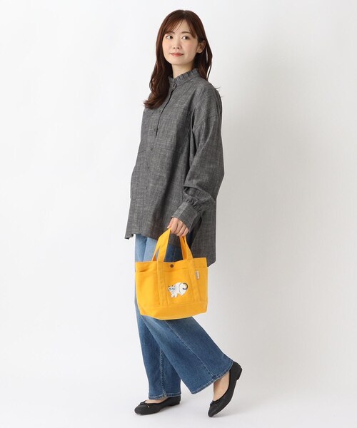 one'sterrace（ワンズテラス）の「FIKA 帆布トート サガラ（トートバッグ・レディース・ダークブラウン系8/ブルー系その他7/ブラック系8/イエロー系8/ベージュ系その他7・99）」の22枚目の写真