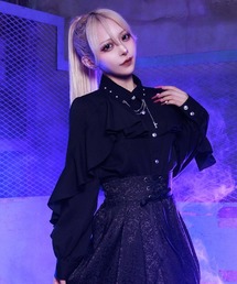 NIBBLE POISON | クロスチャームラッフルブラウス(シャツ/ブラウス)