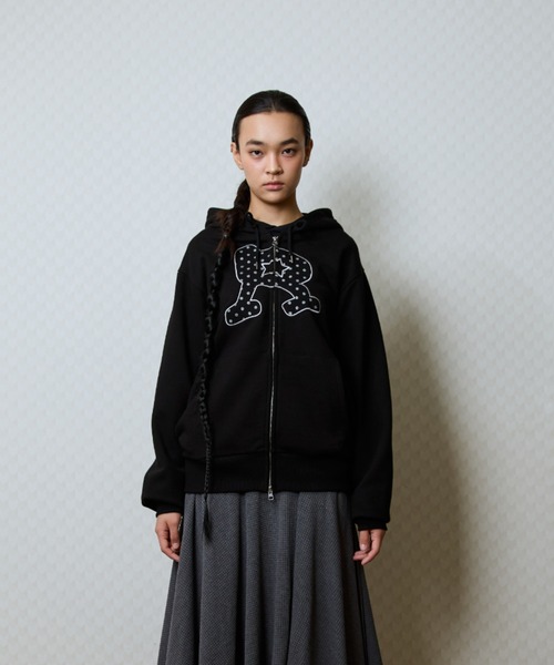 LUVISTRUE（ラヴイズトゥルー）の「GT R HOOD ZIP UP（パーカー・レディース・ブラック/その他/ネイビー・FREE）」の13枚目の写真