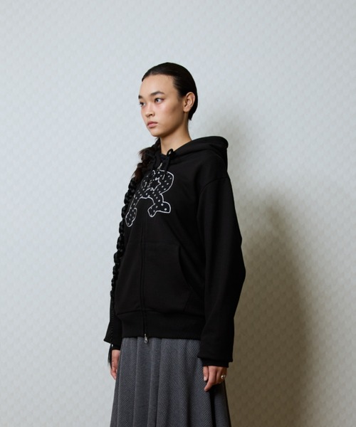 LUVISTRUE（ラヴイズトゥルー）の「GT R HOOD ZIP UP（パーカー・レディース・ブラック/その他/ネイビー・FREE）」の14枚目の写真